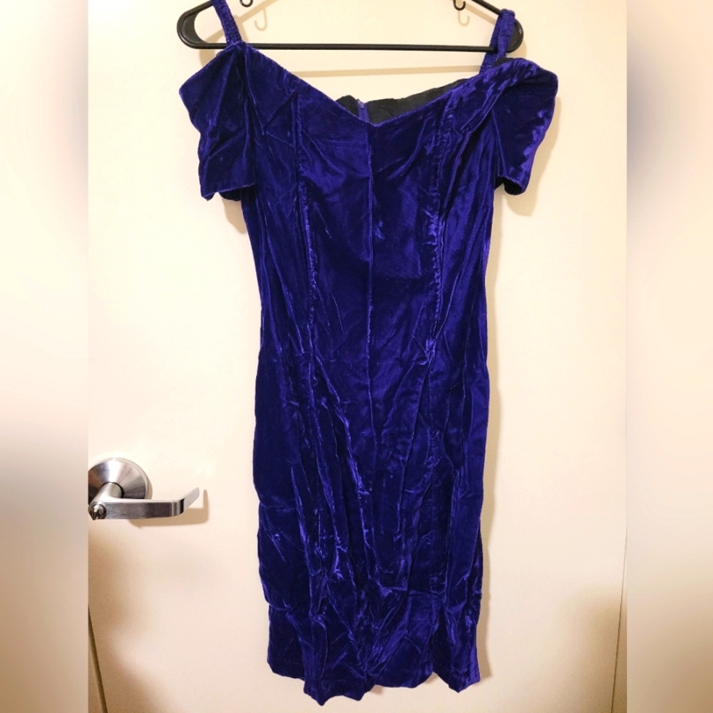 velvet purple dress
